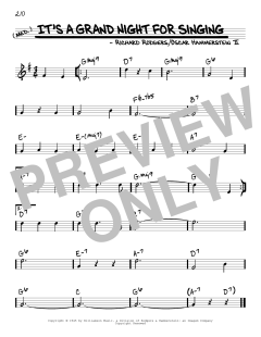 It's A Grand Night For Singing von Richard Rodgers (Download) 