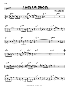 Lines And Spaces [Reharmonized version] von Joe Lovano (Download) 