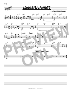 Lonnie's Lament von John Coltrane (Download) 