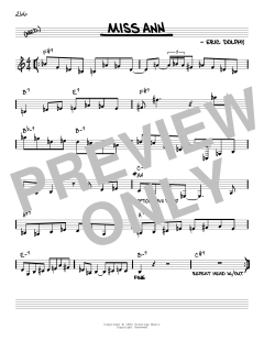 Miss Ann [Reharmonized version] von Eric Dolphy (Download) 