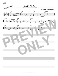 Mr. P.C. [Reharmonized version] von John Coltrane (Download) 