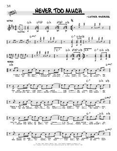 Never Too Much von Luther Vandross (Download) 