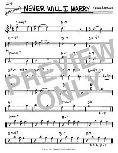 Never Will I Marry von Frank Loesser (Download) 
