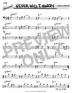 Never Will I Marry von Frank Loesser (Download) 