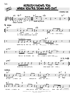 Nobody Knows You When You're Down And Out von Eric Clapton (Download) 