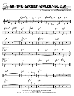 On The Street Where You Live von Alan Jay Lerner (Download) 