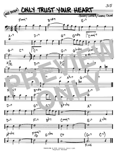 Only Trust Your Heart von Sammy Cahn (Download) 