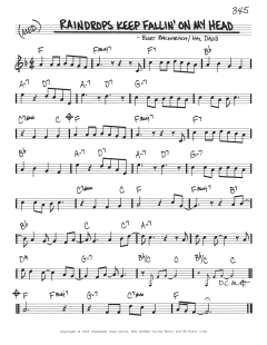 Raindrops Keep Fallin' On My Head von Hal David (Download) 