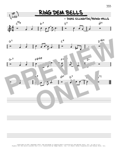 Ring Dem Bells [Reharmonized version] von Duke Ellington (Download) 