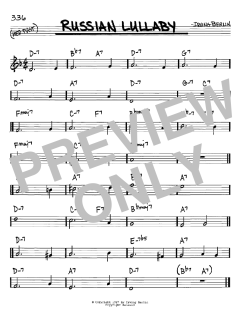 Russian Lullaby von Irving Berlin (Download) 
