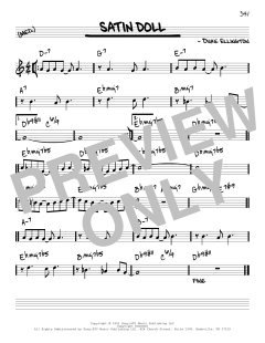 Satin Doll [Reharmonized version] von Johnny Mercer (Download) 