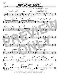 Saturday Night von Jule Styne (Download) 