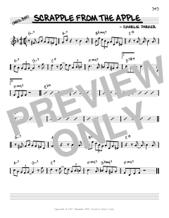 Scrapple From The Apple [Reharmonized version] von Charlie Parker (Download) 