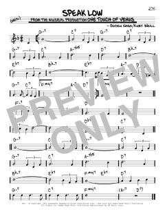 Speak Low von Kurt Weill (Download) 