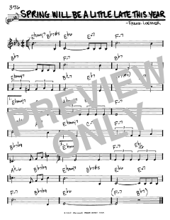 Spring Will Be A Little Late This Year von Frank Loesser (Download) 