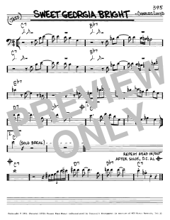 Sweet Georgia Bright von Charles Lloyd (Download) 