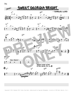 Sweet Georgia Bright [Reharmonized version] von Charles Lloyd (Download) 
