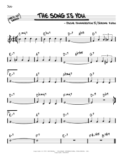 The Song Is You [Reharmonized version] von Jerome Kern (Download) 