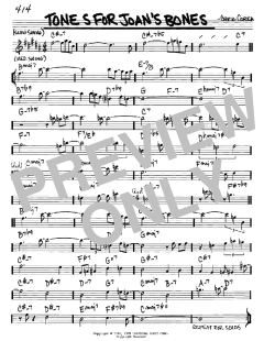 Tones For Joan's Bones von Chick Corea (Download) 
