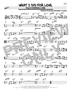 What I Did For Love von Edward Kleban (Download) 