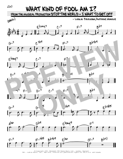 What Kind Of Fool Am I? von Anthony Newley (Download) 