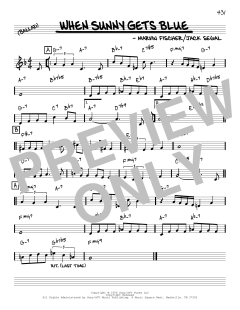 When Sunny Gets Blue [Reharmonized version] von Jack Segal (Download) 