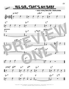 Yes Sir, That's My Baby von Gus Kahn (Download) 