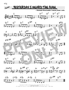 Yesterday I Heard The Rain von Armando Manzanero Canche (Download) 