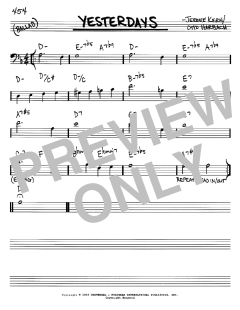 Yesterdays von Jerome Kern (Download) 