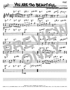 You Are Too Beautiful von Richard Rodgers (Download) 