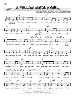 A Fellow Needs A Girl von Richard Rodgers (Download) 
