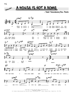 A House Is Not A Home von Hal David (Download) 