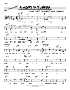 A Night In Tunisia von Dizzy Gillespie (Download) 