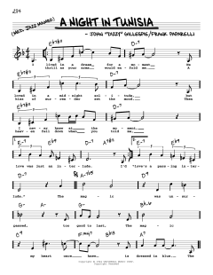 A Night In Tunisia von Dizzy Gillespie (Download) 
