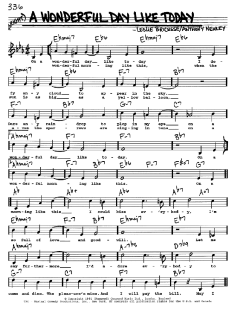 A Wonderful Day Like Today von Leslie Bricusse (Download) 