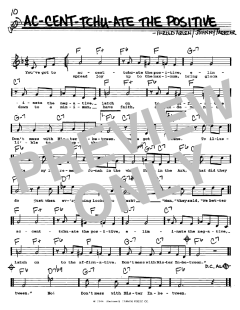 Ac-cent-tchu-ate The Positive von Harold Arlen (Download) 