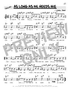 As Long As He Needs Me (Download) 