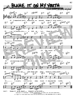 Blame It On My Youth von Edward Heyman (Download) 