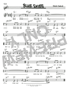 Blue Skies von Irving Berlin (Download) 