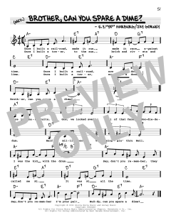 Brother, Can You Spare A Dime? von Edgar Y. Harburg (Download) 