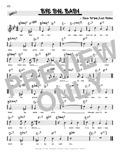 Bye Bye Baby von Leo Robin (Download) 