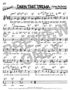 Darn That Dream von Jimmy van Heusen (Download) 