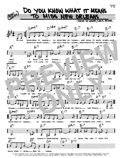 Do You Know What It Means To Miss New Orleans von Louis Alter (Download) 