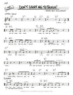 Don't Start Me To Talkin' (Download) 