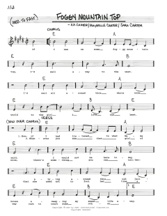 Foggy Mountain Top von The Carter Family (Download) 