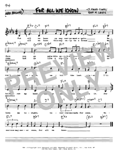 For All We Know von Sam M. Lewis (Download) 