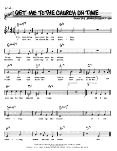 Get Me To The Church On Time von Alan Jay Lerner (Download) 
