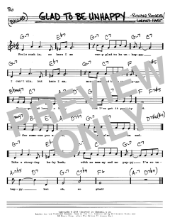 Glad To Be Unhappy von Richard Rodgers (Download) 