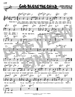 God Bless' The Child von Billie Holiday (Download) 