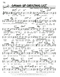 Grown-Up Christmas List von Amy Grant (Download) 